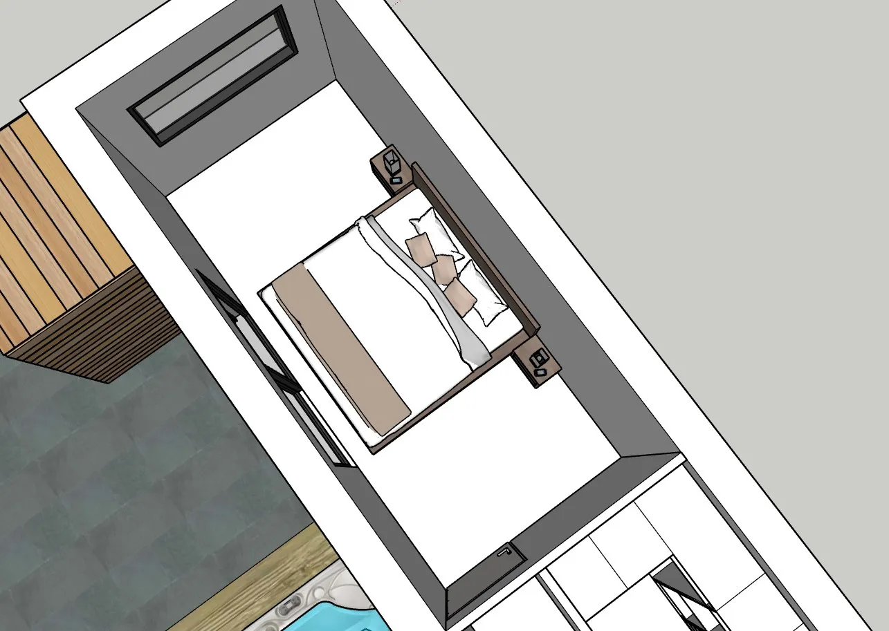 Le U 40 pieds : Chambre parentale