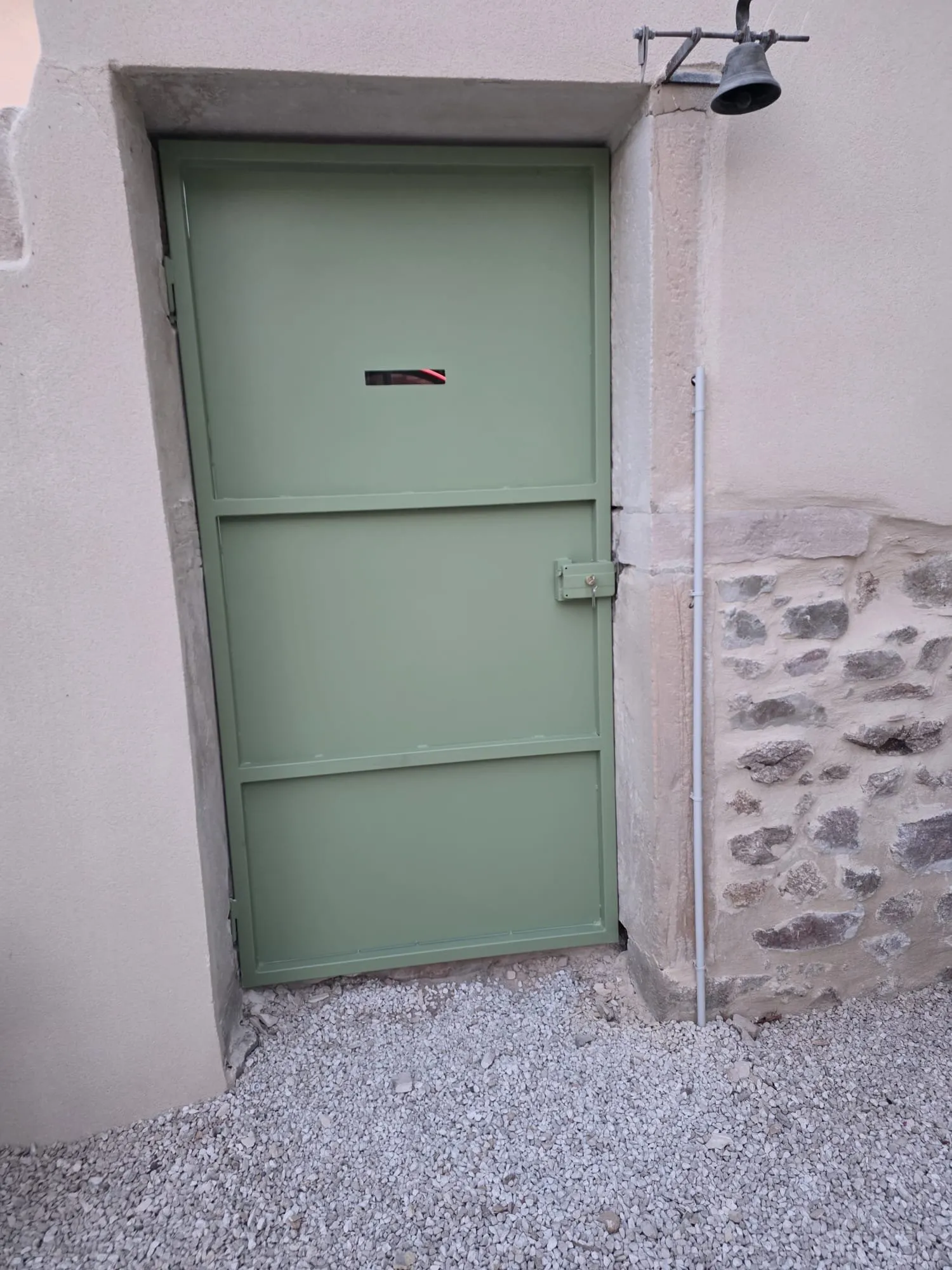 Porte acier thermolaquée vert
